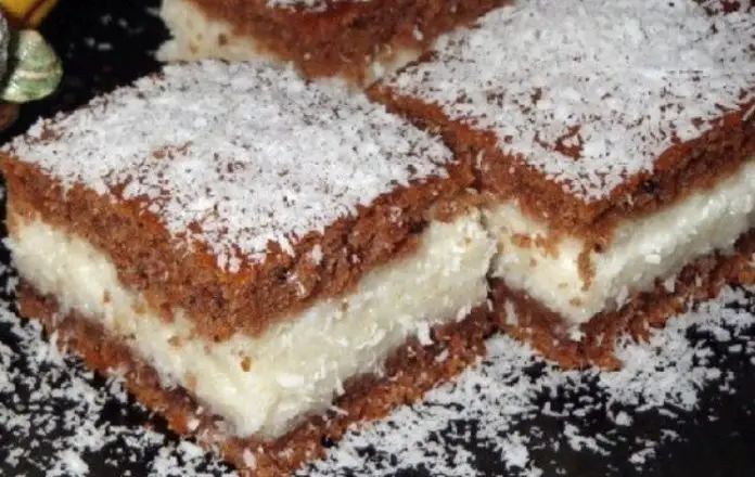 Descoperă această rețetă irezistibilă de prăjitură cu blat de cacao și umplutură de cocos