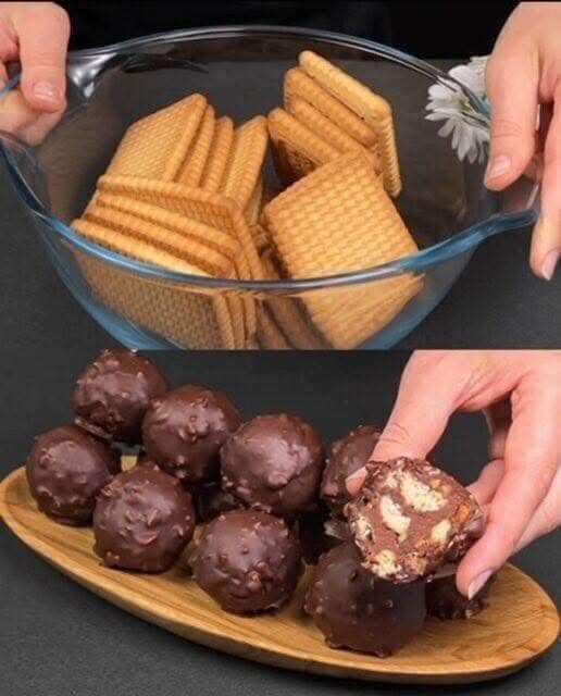 “Sunt atât de gustoase și rapide încât le fac de două ori pe săptămână Fără coacere, bile rapide și delicioase cu biscuiți”