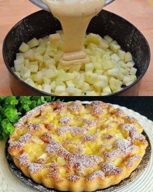 3 mere și 10 minute sunt suficiente pentru o prăjitură care împrăștie mirosul în toată casa… Pentru acest desert irezistibil, aveți deja toate ingredientele necesare…