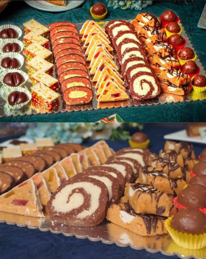 7 prăjituri mici fără lapte și ouă De post, o singură compoziție, câteva trucuri