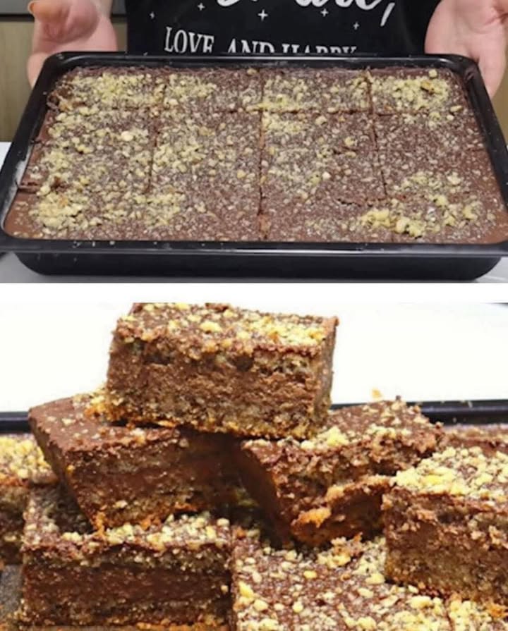 CUBURI DE NUCĂ  MINUNE DIN 3 OUĂ Fără mixer și fără prea multe, un tort foarte gustos pentru fiecare zi