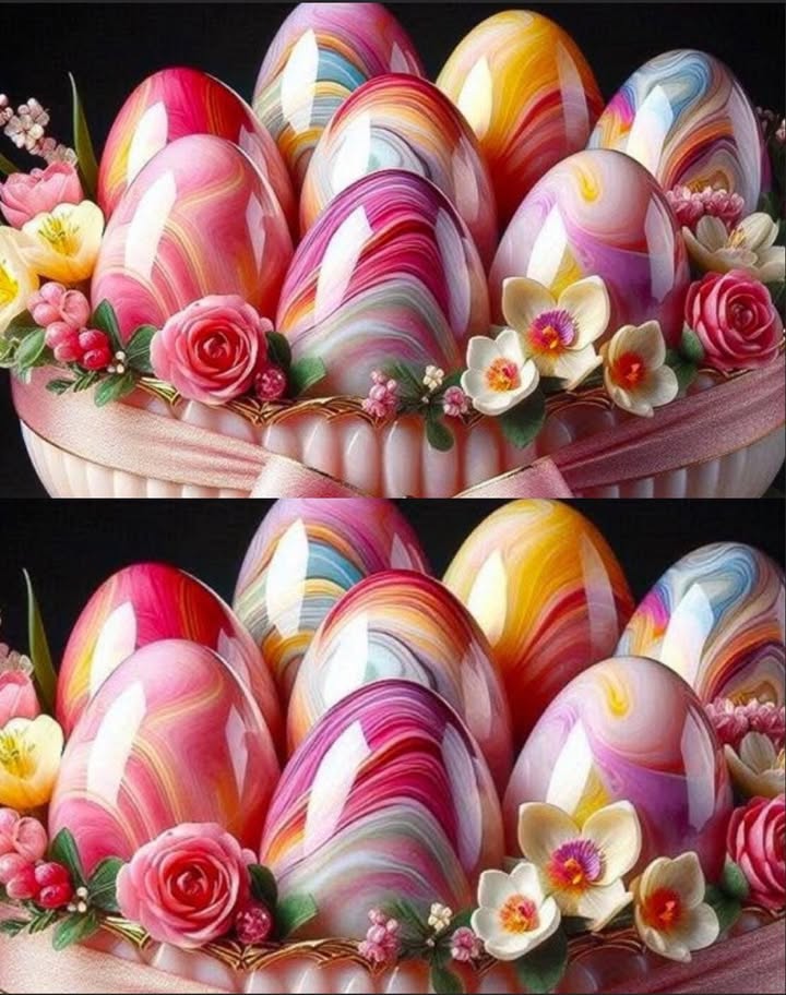 Ouă de Paște unice, fără vopsele artificiale în praf