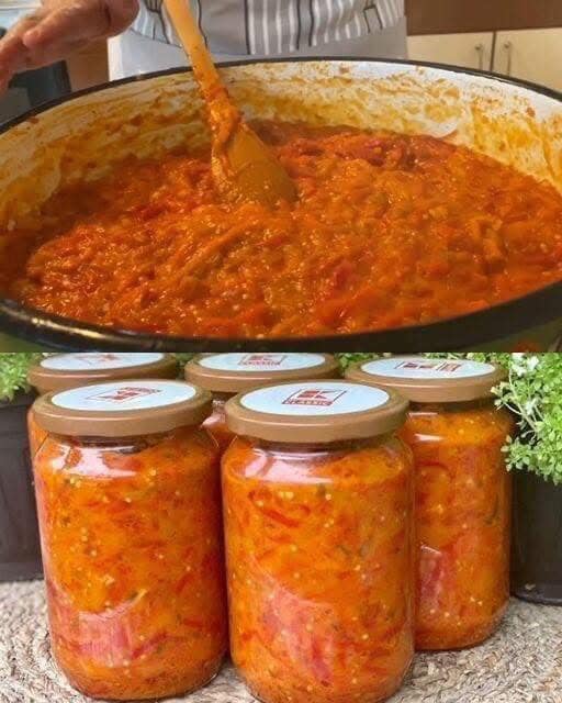 PINJUR DE CASĂ… O rețetă foarte simplă, o recomand tuturor să o noteze… O conservă de iarnă foarte gustoasă.