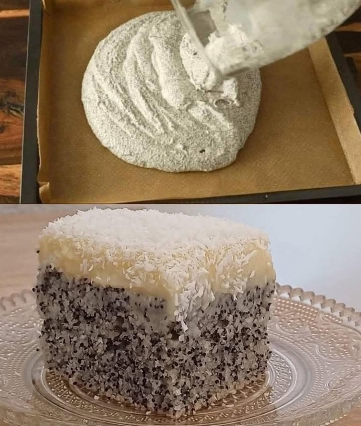 Prăjitură cu mac. Gata cât timp fierbeți cafeaua Se topește în gură, vă va încânta