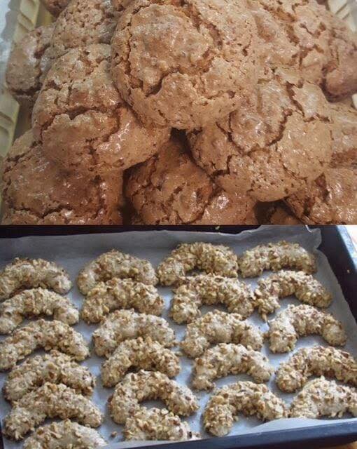 Prăjituri cu nucă… Făcute din albușuri și nuci, exact cum le făcea bunica mea… se topesc în gură…