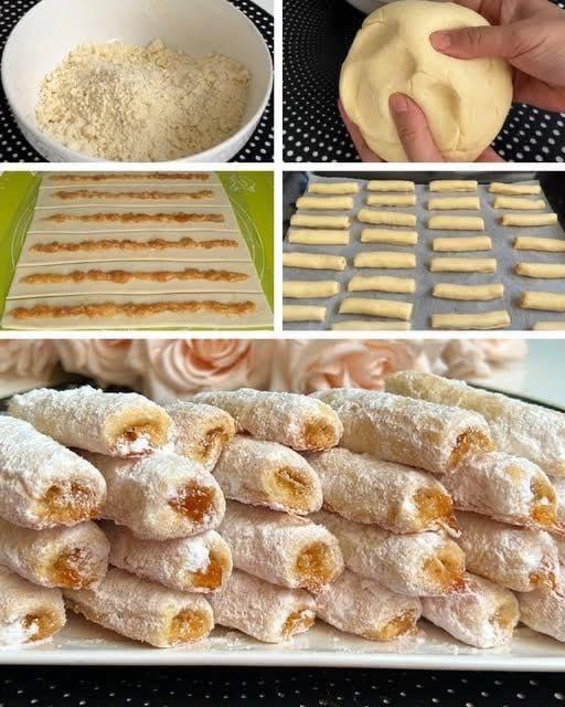 REȚETĂ PENTRU CORNULEȚE CROCANTE CU GEM Care se GĂTESC în 5 minute și SE TOPESC ÎN GURĂ