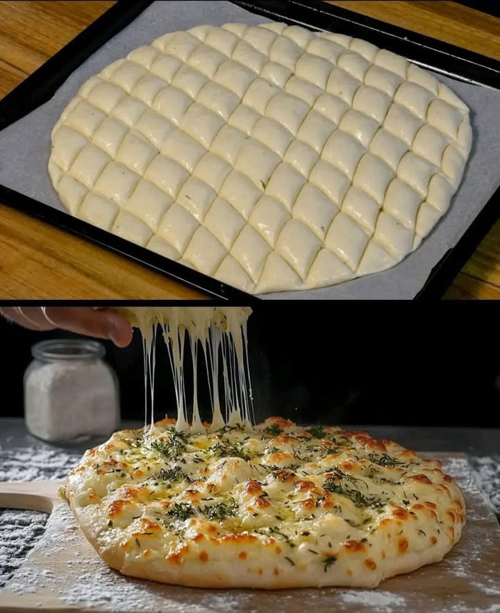 Rețetă ieftină pentru o pâine-pizza foarte gustoasă… De când am învățat această metodă, o coc în fiecare zi…