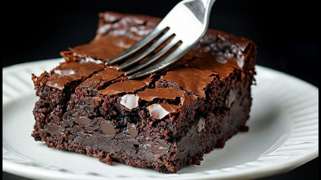 Acest brownie de ciocolată de Crăciun o va încânta pe mama mea, care nu poate mânca prea multe dulciuri!
