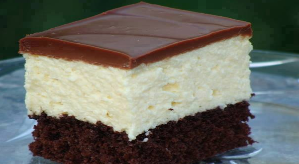 Biscuit de ciocolată cu cremă de budincă