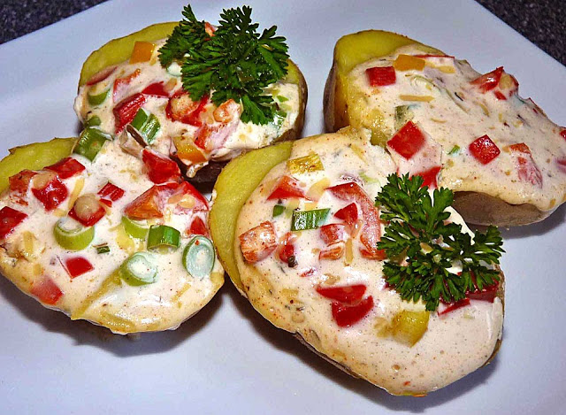 Cartofi copți rapide cu pizza