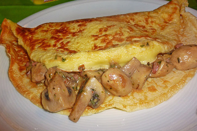 Clătite cu ciuperci