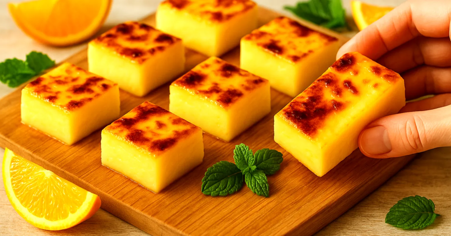 Cuburi de lapte cu portocală și vanilie: REȚETĂ pentru un desert unic care se topește în gură.