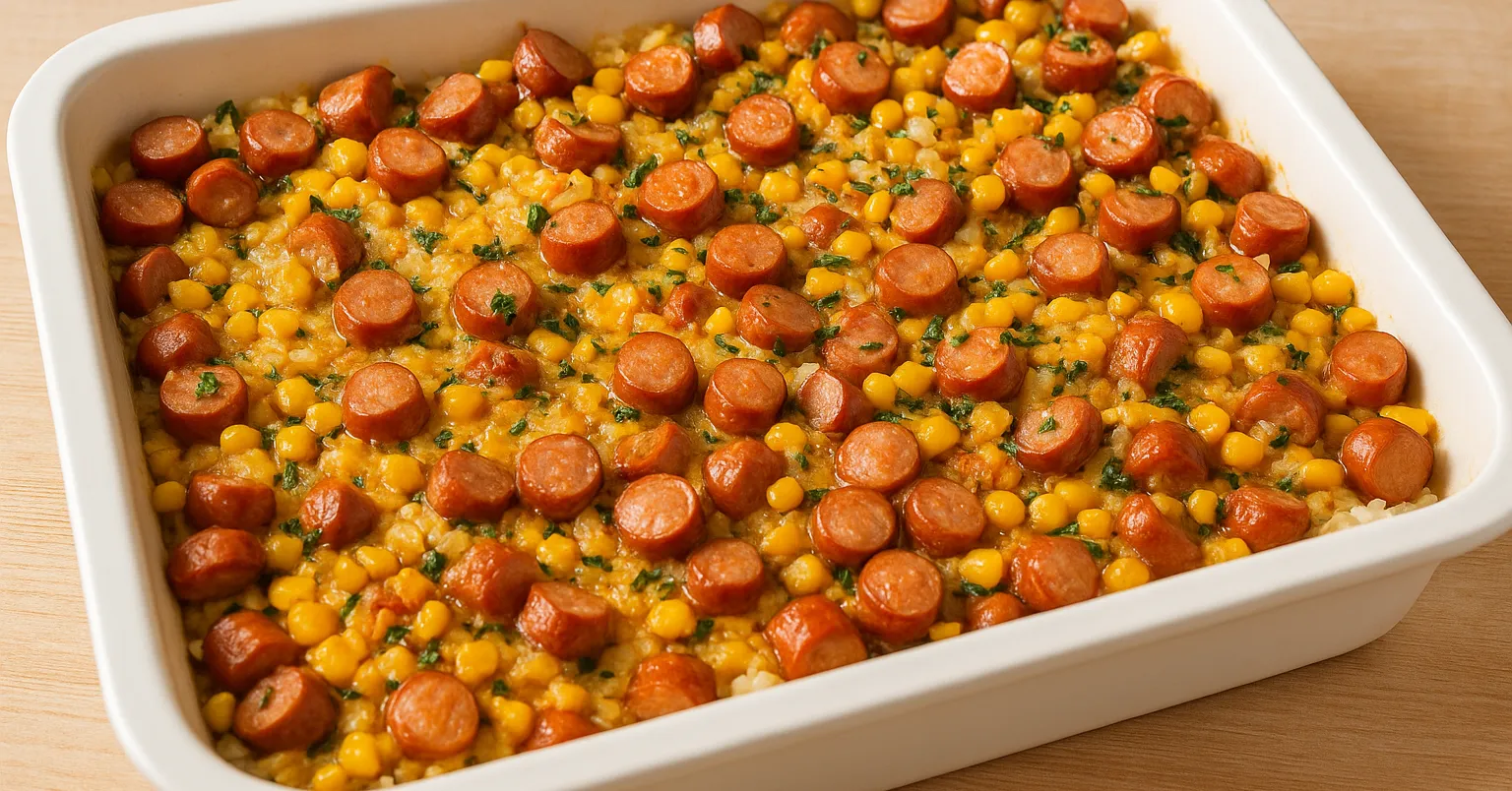 Cârnați gratinați cu legume și brânză: Această REȚETĂ va fi iubită de întreaga familie la prânz sau cină!