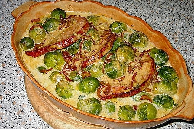 Budincă de varză de Bruxelles cu Kasseler, nu va rămâne nimic!