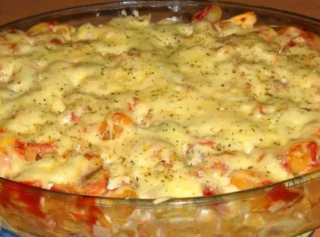 Rețetă de paste pizza gratinate