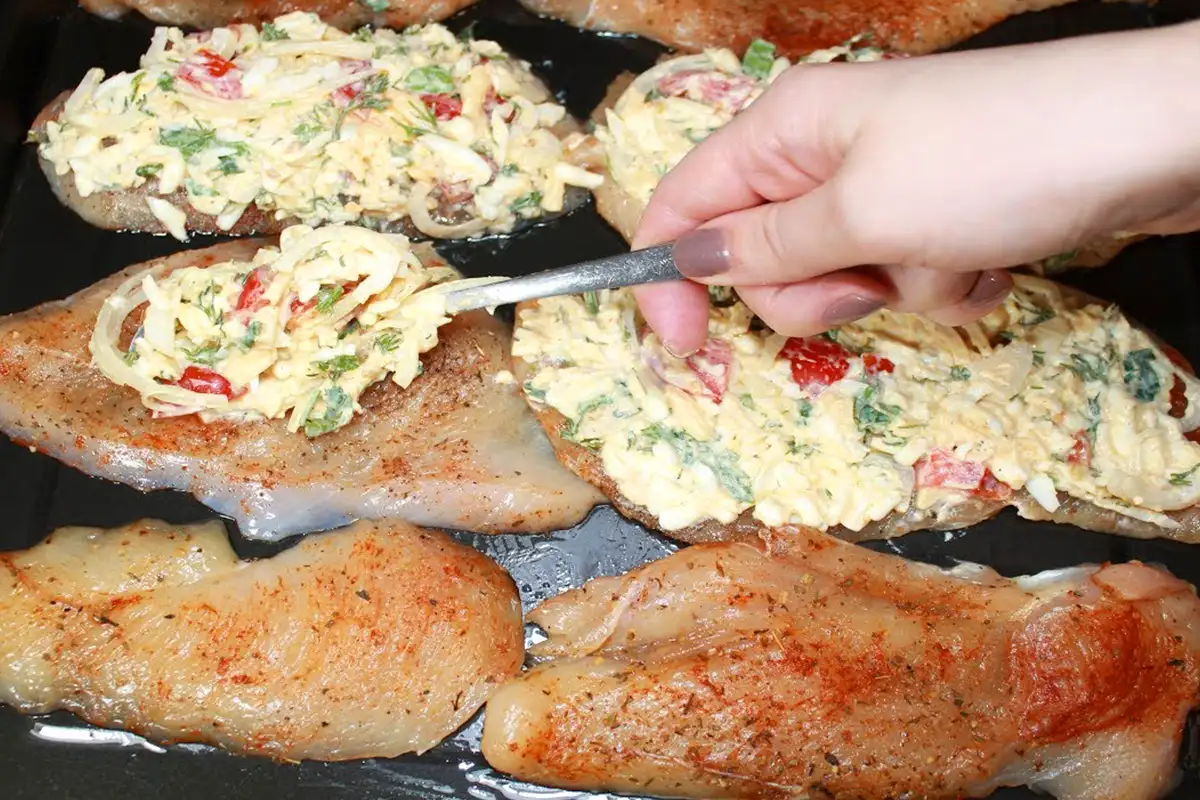 Fileuri de piept de pui la cuptor rețetă