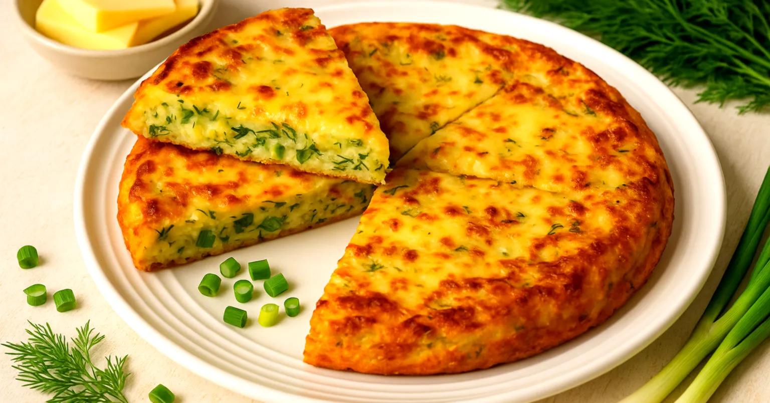 Omletă cu cartofi, brânză și ierburi: Acest REȚETĂ o să îți placă la micul dejun sau pentru o cină rapidă!