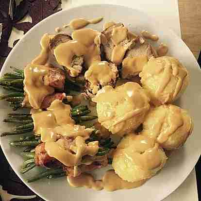 File de porc marinat, foarte delicios!