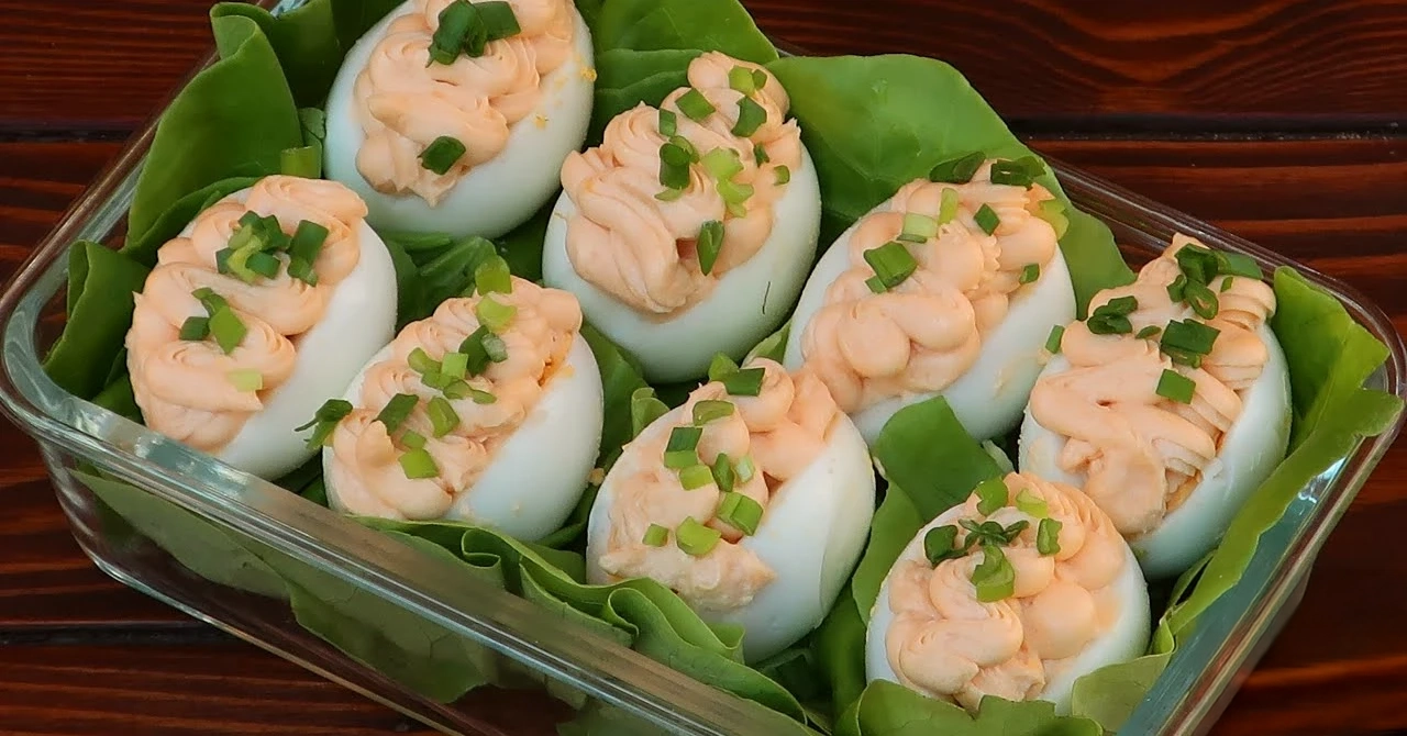 Ouă umplute fantastice cu spumă de somon: REȚETA TOP!