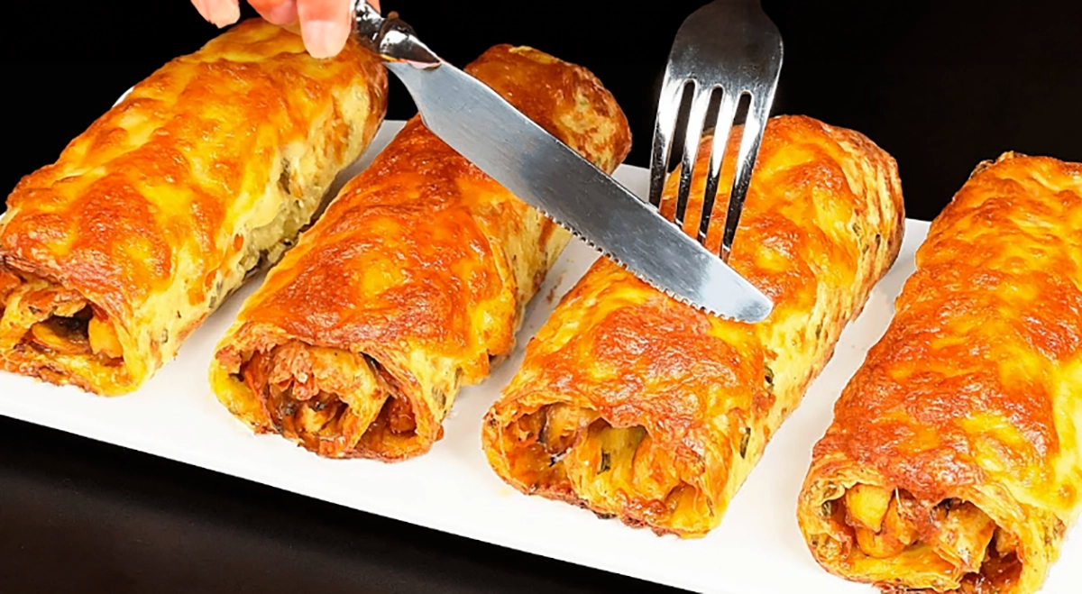 Rulouri crocante cu ciuperci, legume și carne de pui: Rețetă simplă pentru un ospăț desăvârșit