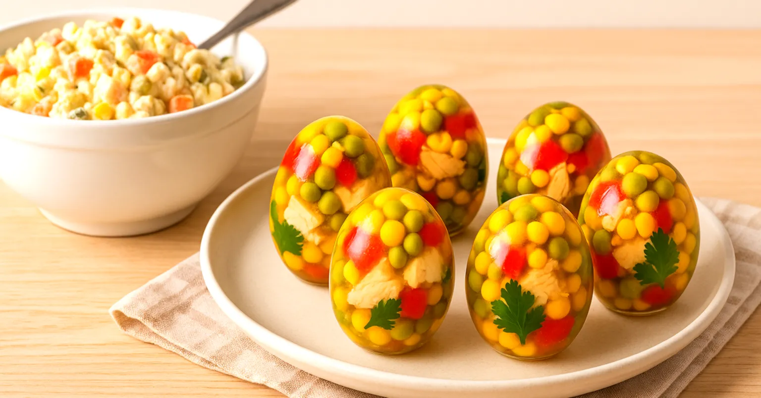 Ouă fantastice umplute în aspic: Gustare excelentă pentru orice sărbătoare!
