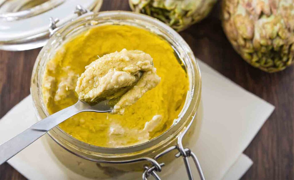 Pesto de anghinare pentru crutoane, pâine și pentru condimentarea primelor feluri: Este sfârșitul lumii | Doar 75 de calorii!