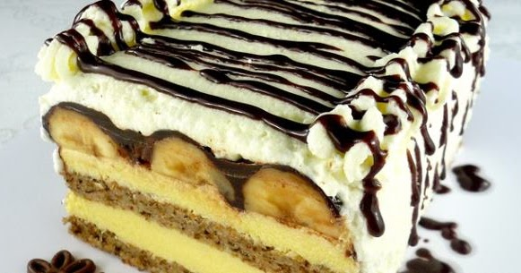 Tort cu lichior de ou și banane