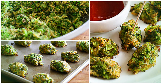 Nuggets de broccoli și brânză săraci în carbohidrați
