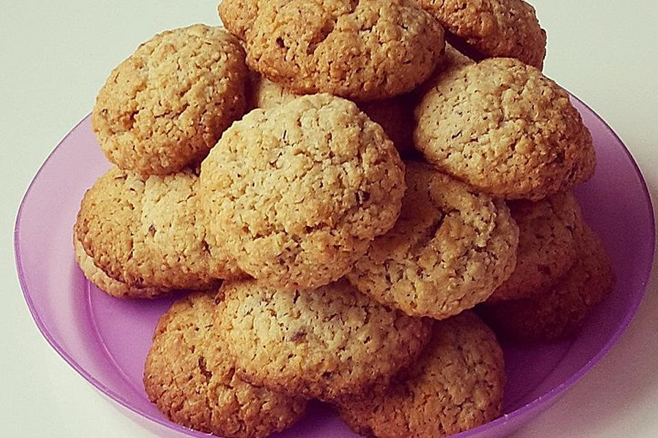 Fulgi de ovăz – nuci – fursecuri