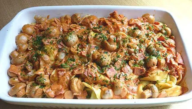 Rețetă de budincă cu tortellini