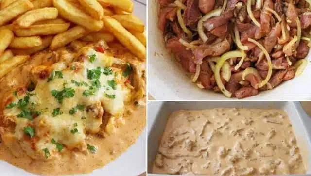 Gyros gratinat cu sos Metaxa rețetă pentru cină!