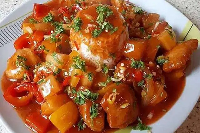 Pui dulce-acrișor ca în restaurantul chinezesc rețetă