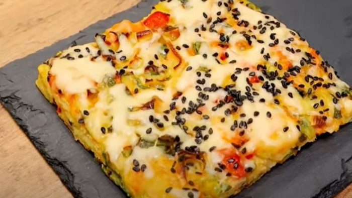 Pizza cu legume prăjite: super gustoasă și foarte ușoară