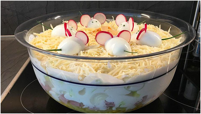Lollipops Salată stratificată