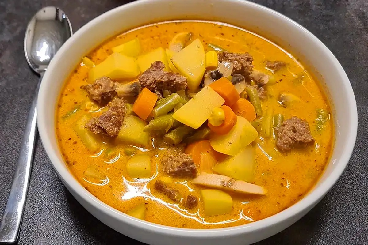 Tocăniță delicioasă cu carne tocată, care sățioasă pentru mult timp!