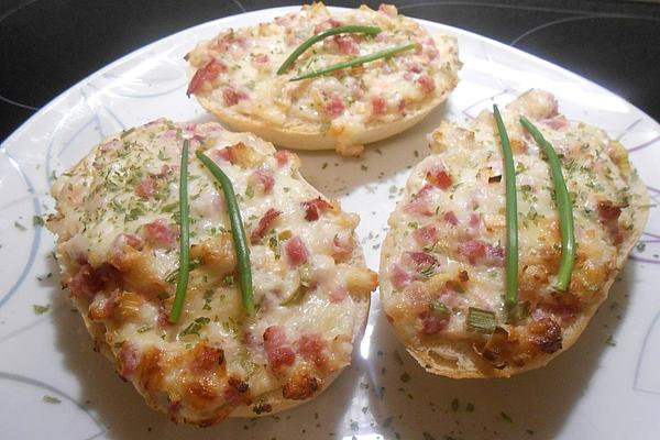 Chifle cu Flammkuchen simple