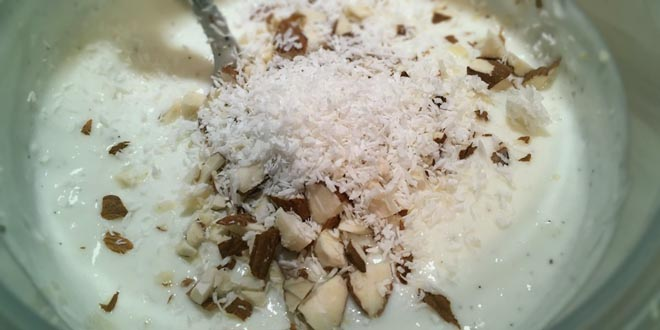 Raffaello cu iaurt sărac în carbohidrați