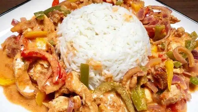 Zeus afumat Geschnetzeltes cu orez rețetă