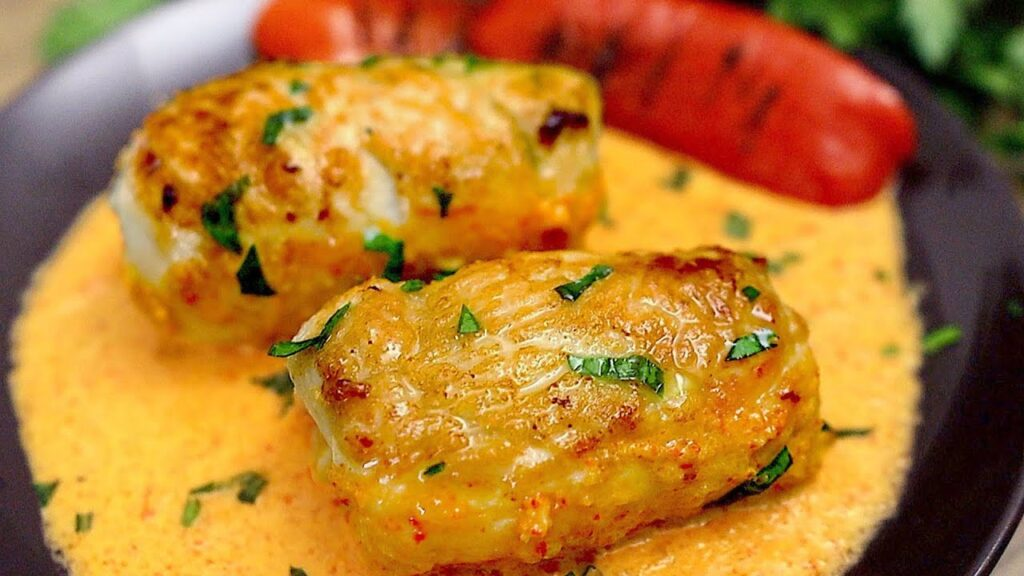 Rulouri de pui umplute cu acest sos sunt fenomenale: Soțul meu mi-a cerut să le fac din nou diseară | Doar 390 Kcal!