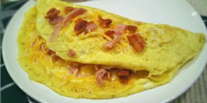 Omletă cu conținut scăzut de carbohidrați