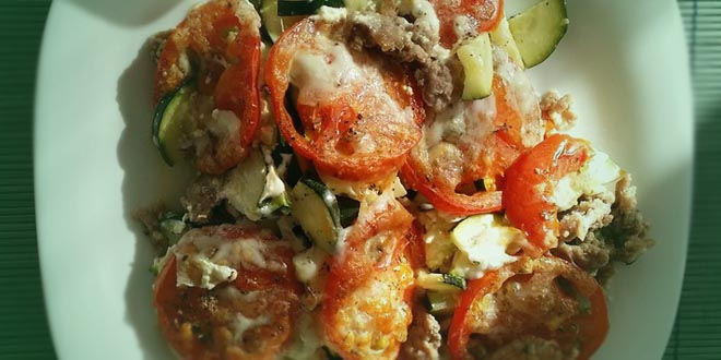 Gratin sărac în carbohidrați 1 (simplu și rapid)