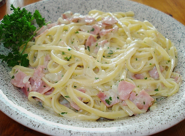 Spaghetti Carbonara light