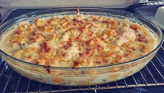 Lasagna cu somon și dovleac