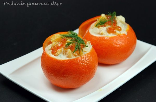 Clémentine umplute cu crabi