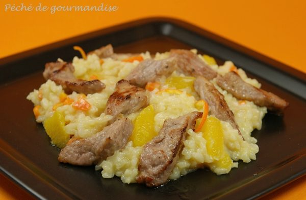 Risotto cu carne de vită și portocale