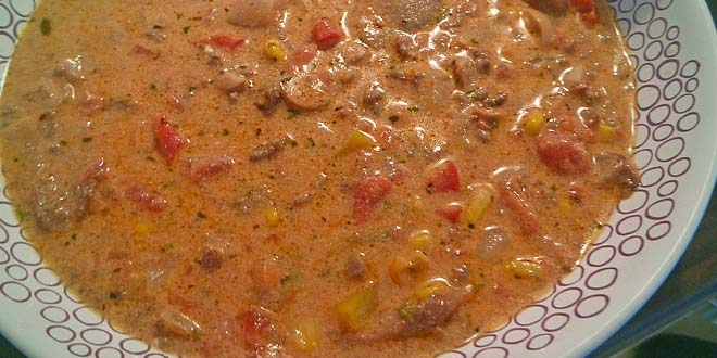 Supă de pizza – Low carb