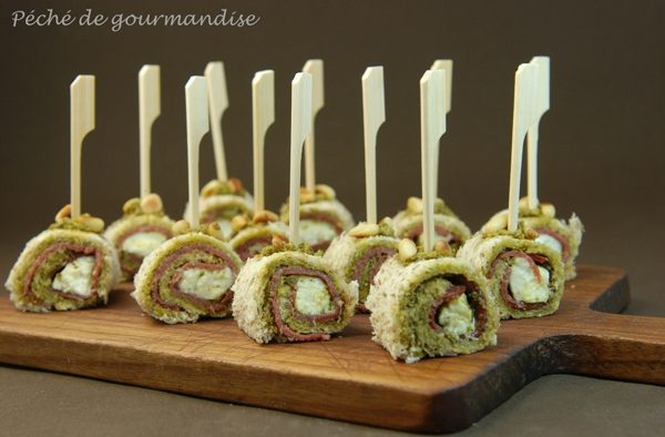 Pesto, Mozzarella și rulouri de piept de rață afumată