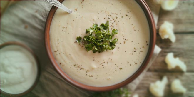 Supă cremă de conopidă cu cartofi