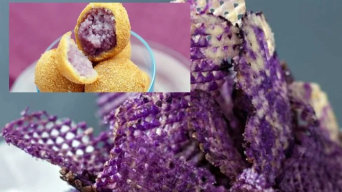 Cartofi prăjiți și chifteluțe violet, gata în 5 minute și fantastice!
