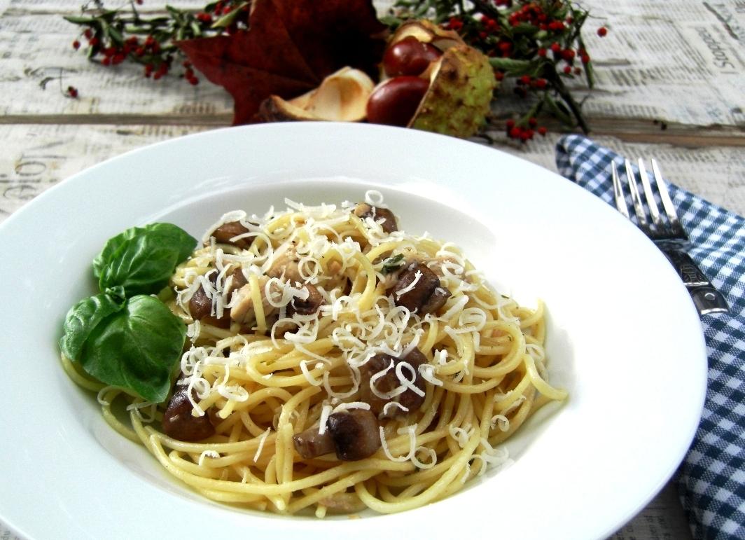 Spaghete cu ciuperci
